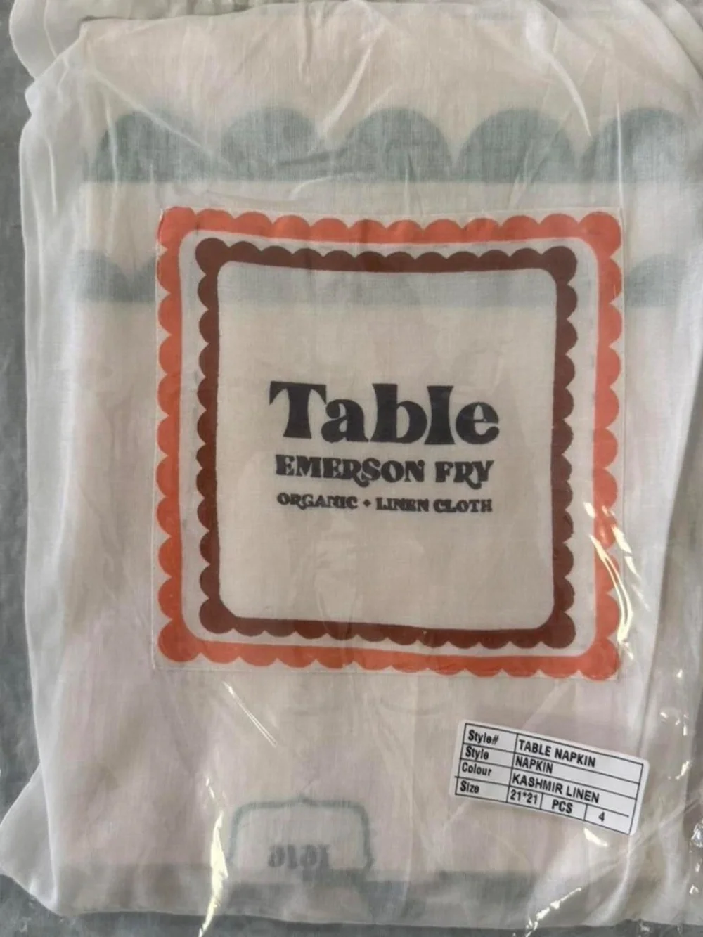 Emerson Fry Fete Linen Napkin Set $58 retail